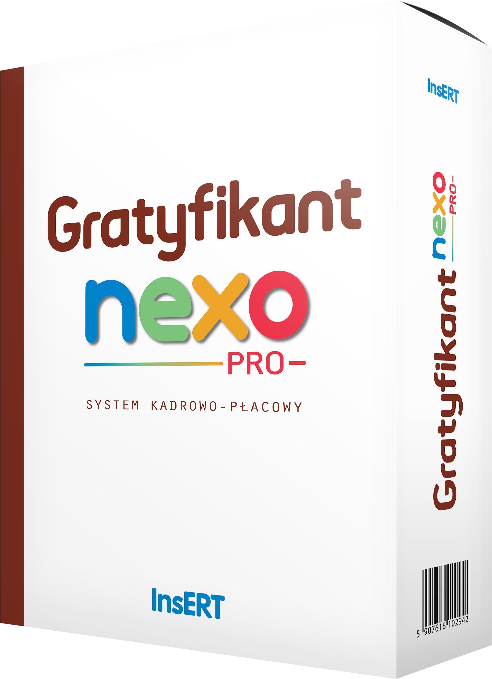 Pudełko programu Gratyfikant nexo Pro