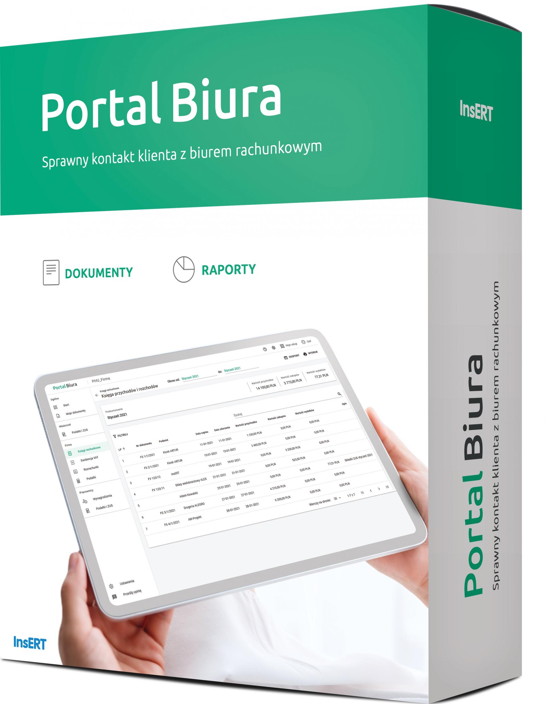 Pudełko programu Portal Biura